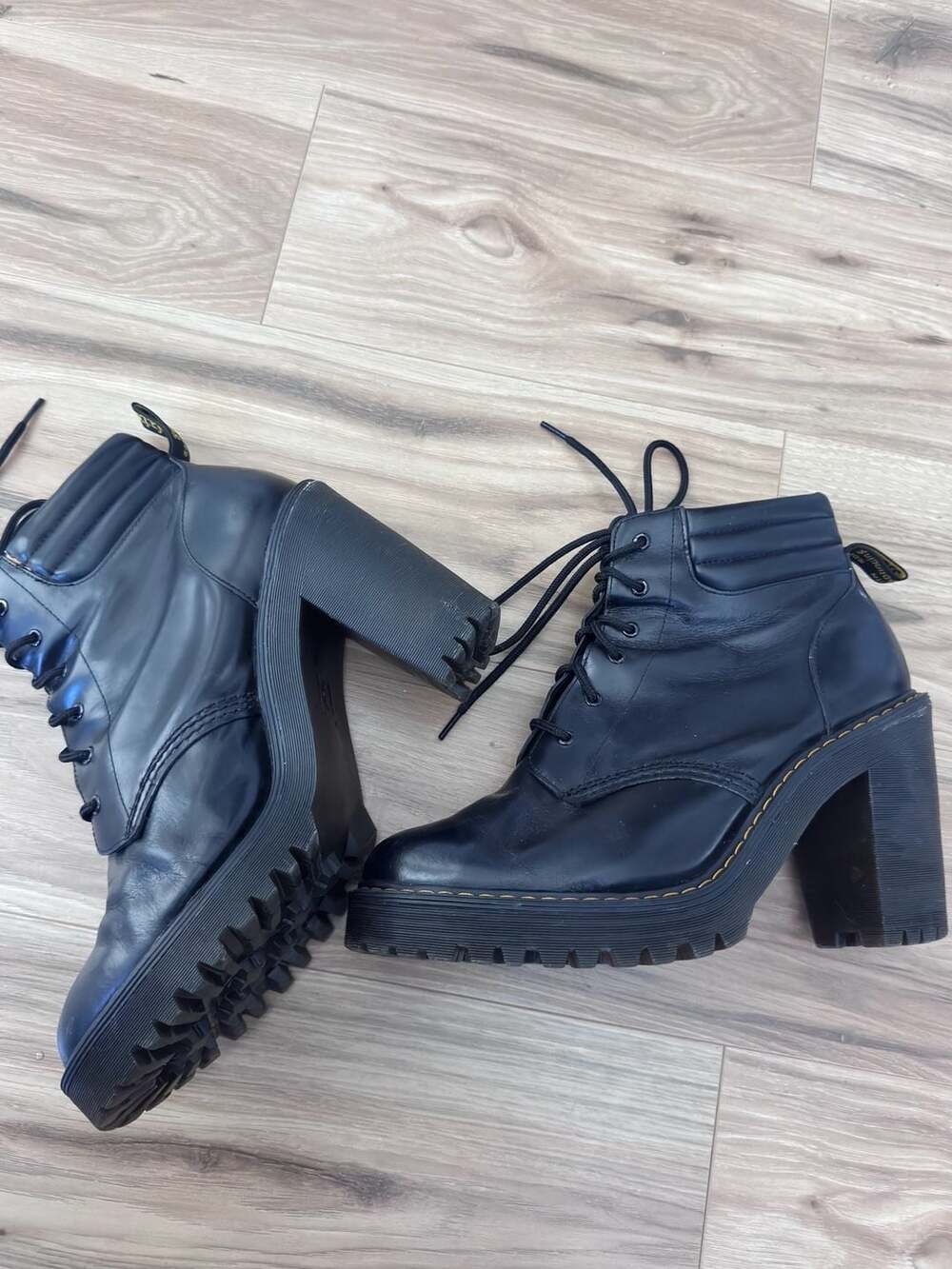 Dr. Martens Persephone Buttero Leather Heeled Platform Boots